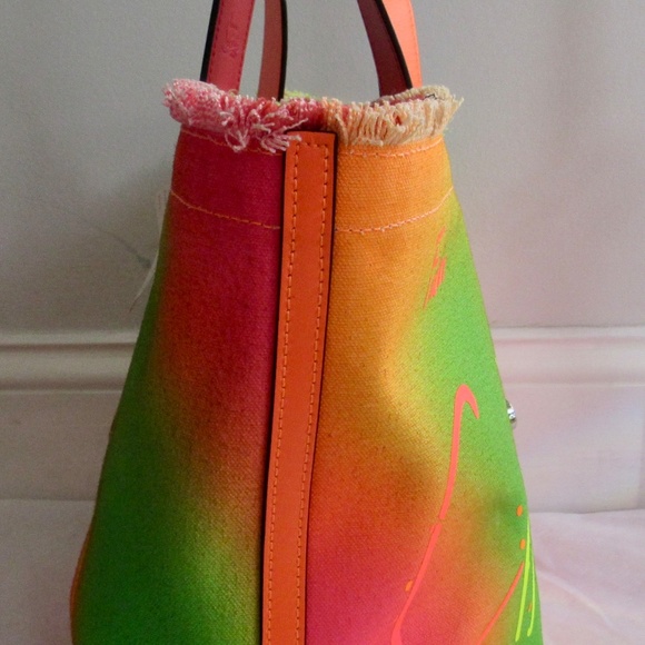 Christian Louboutin Spray Paint Canvas Frangibus Medium TOTE - Picture 4 of 10